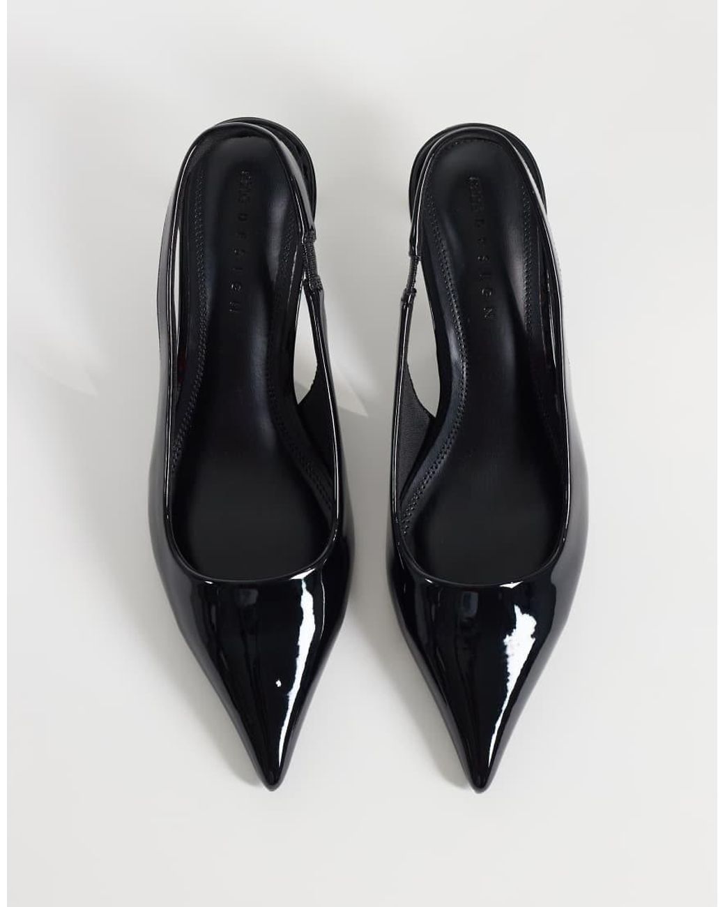 ASOS White Signature Kitten Heeled Shoes