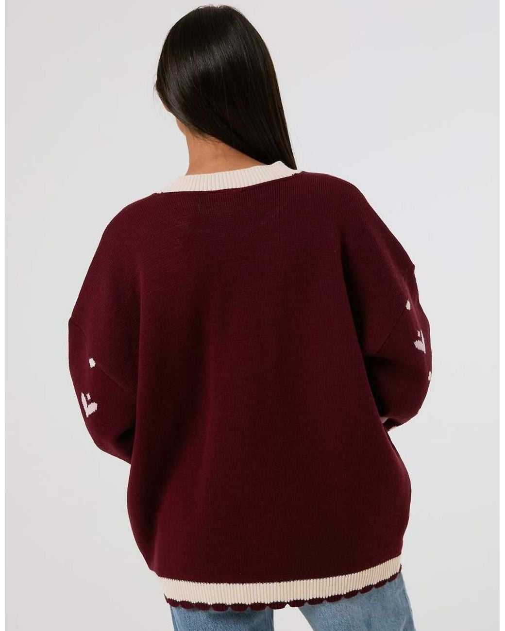 Skinnydip London Red Cosy Cottage Knitted Jumper