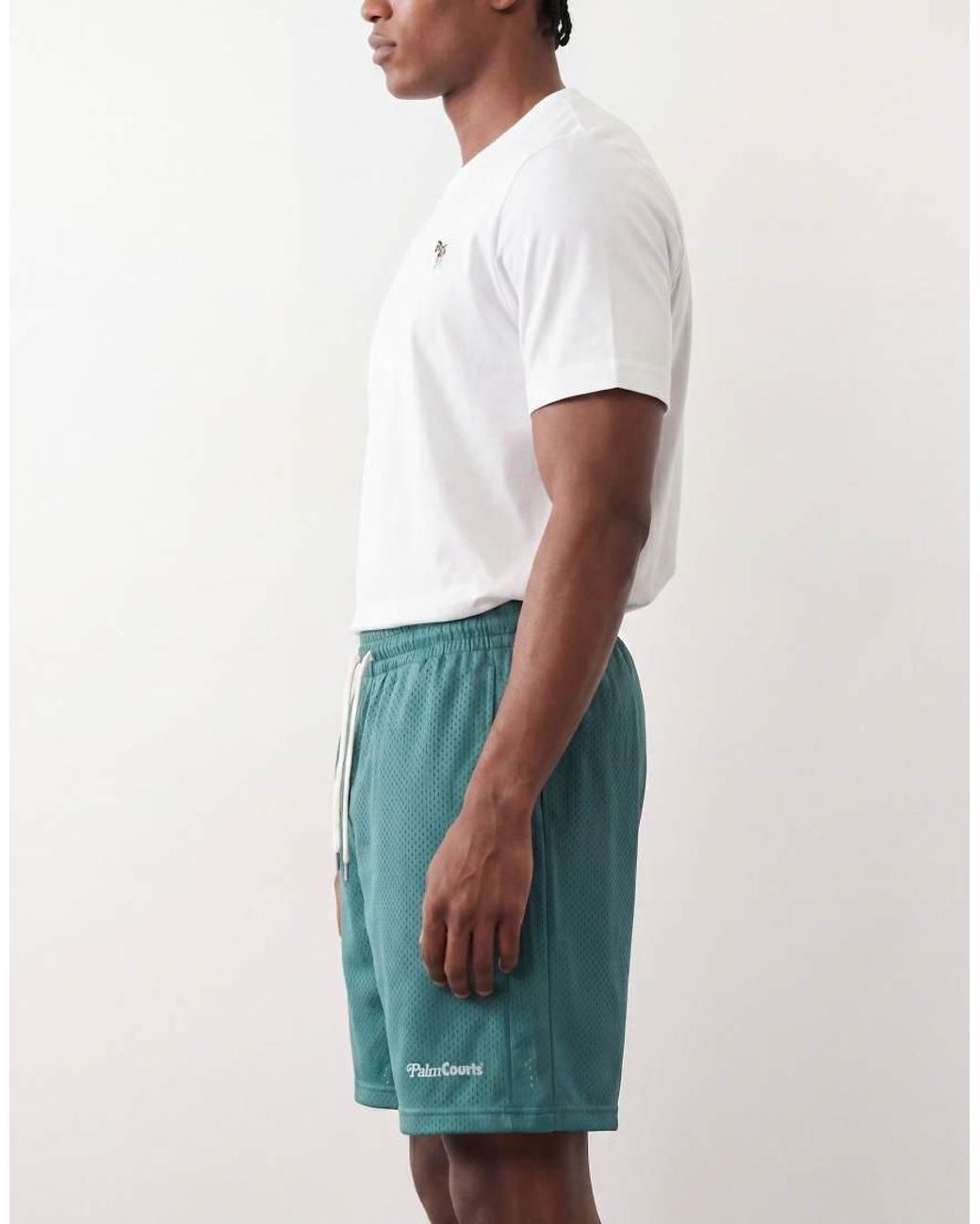 Only & Sons Natural Relaxed Fit Mesh Basketball Short for men