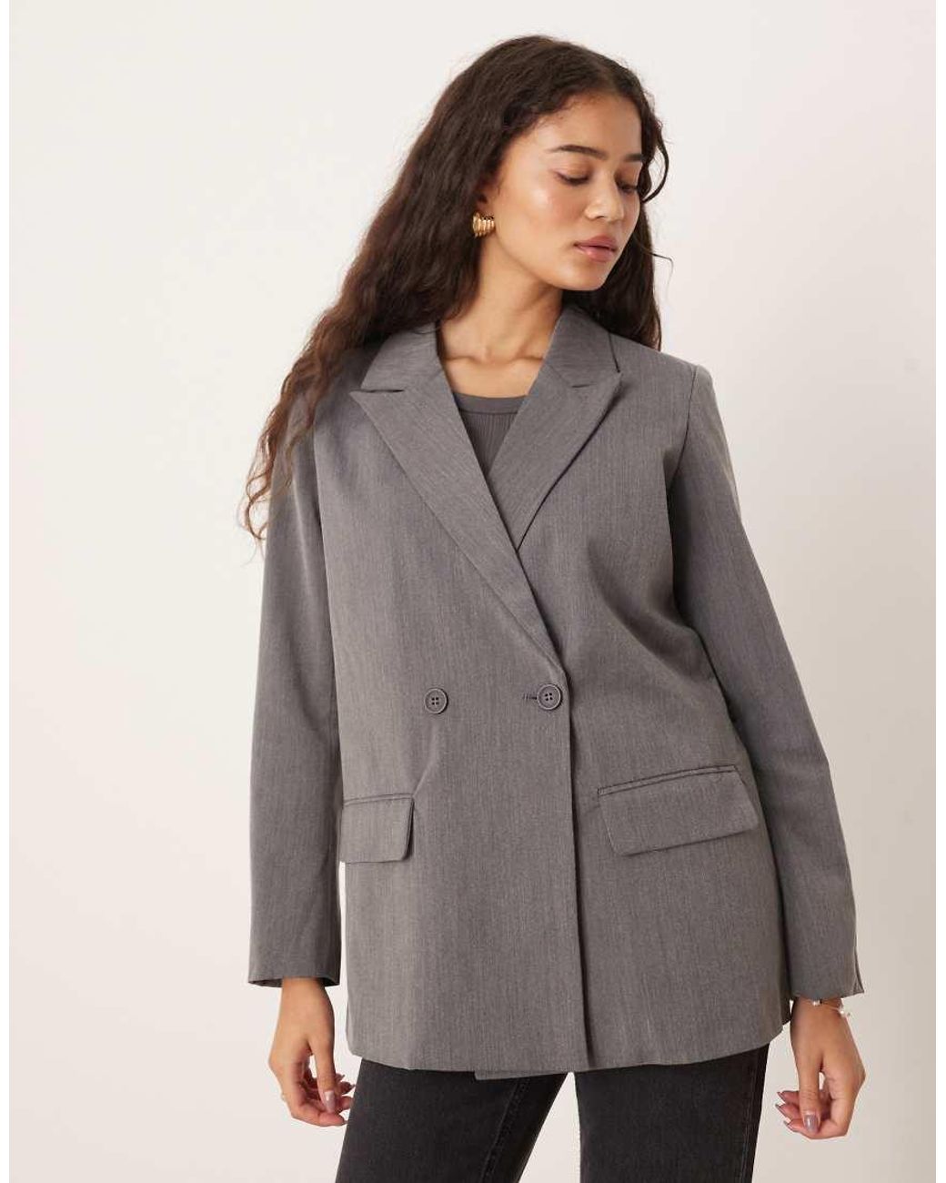 Brave Soul Gray Structured Blazer