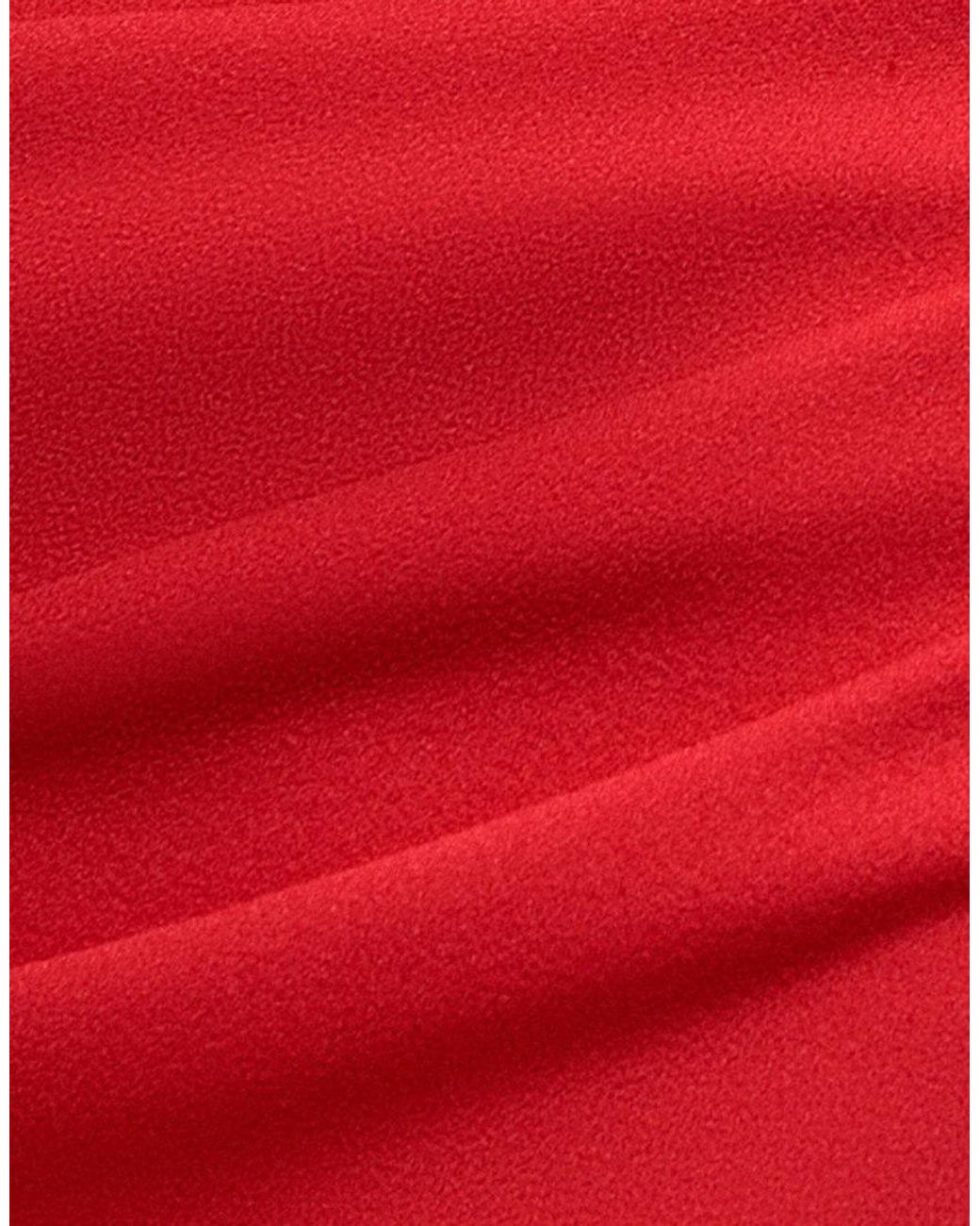 Goddiva Red Off The Shoulder Satin Bow Neck Maxi Dress