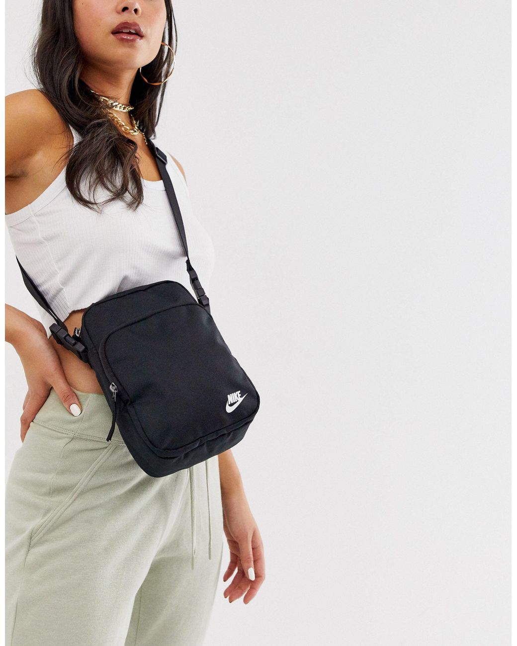 Nike Cross Body Bag in Black | Lyst