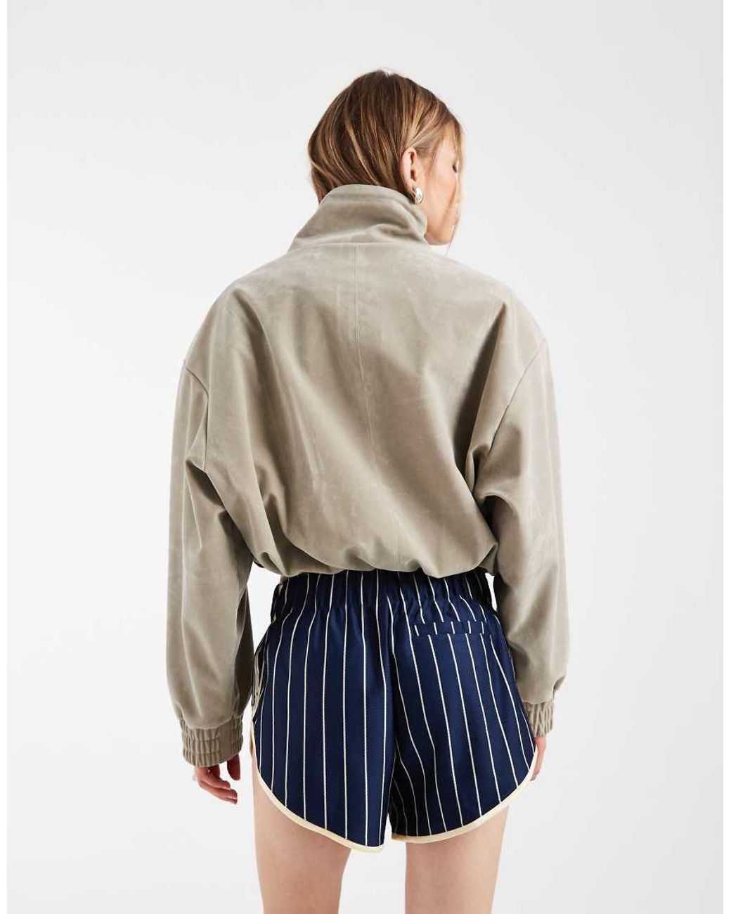 Adidas Originals Blue Pinstripe Firebird Shorts