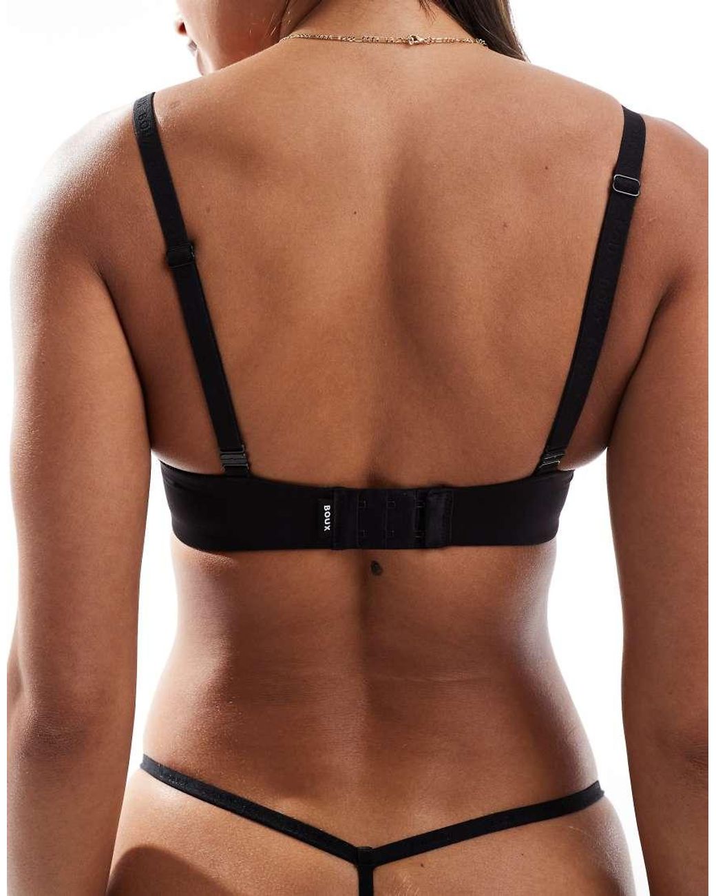 Boux Avenue Brown Non-Wired Plunge Bra