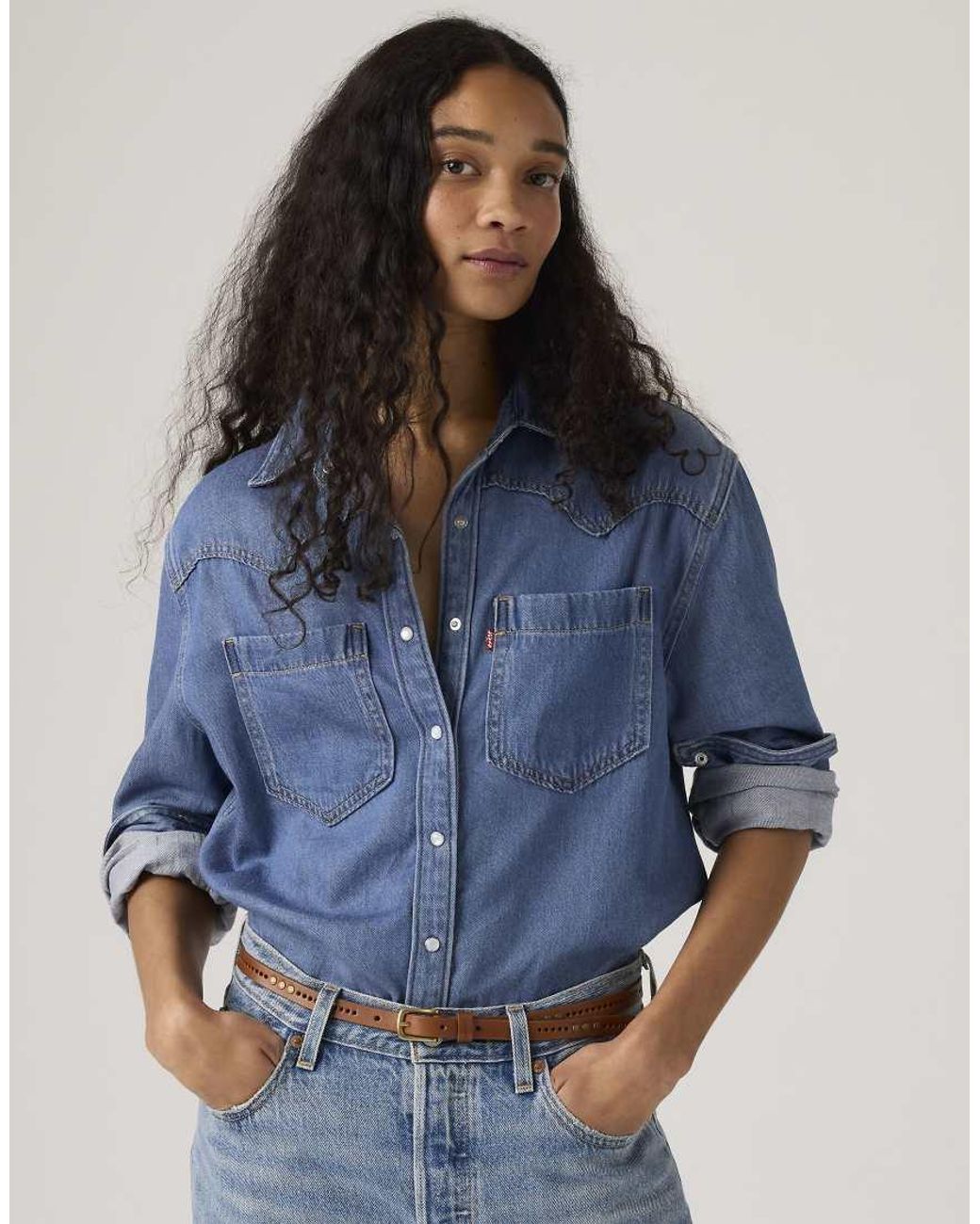 Levi's Blue Teodora Western Shirt