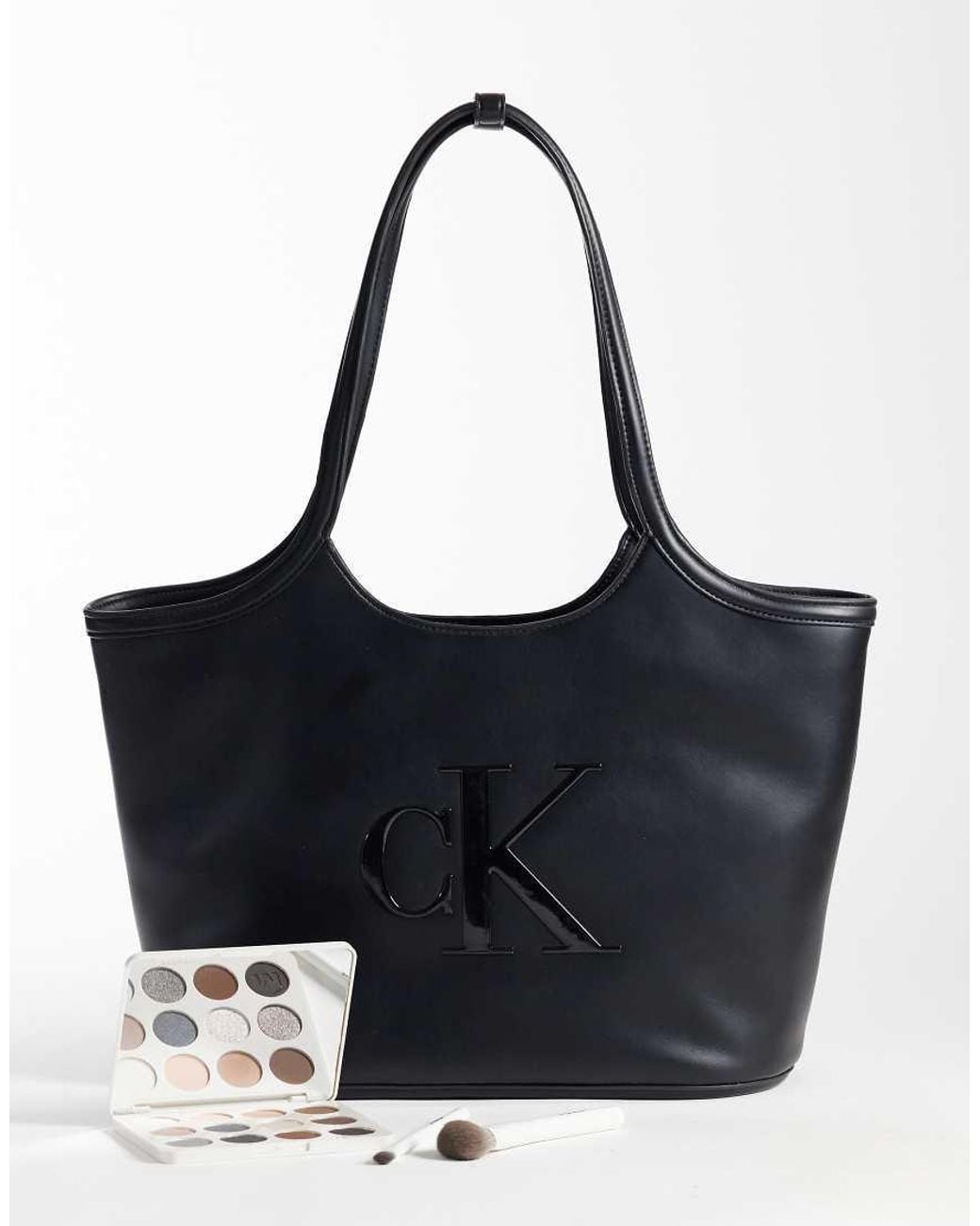 Calvin Klein Blue Large Shopper Bag With Bold Logo