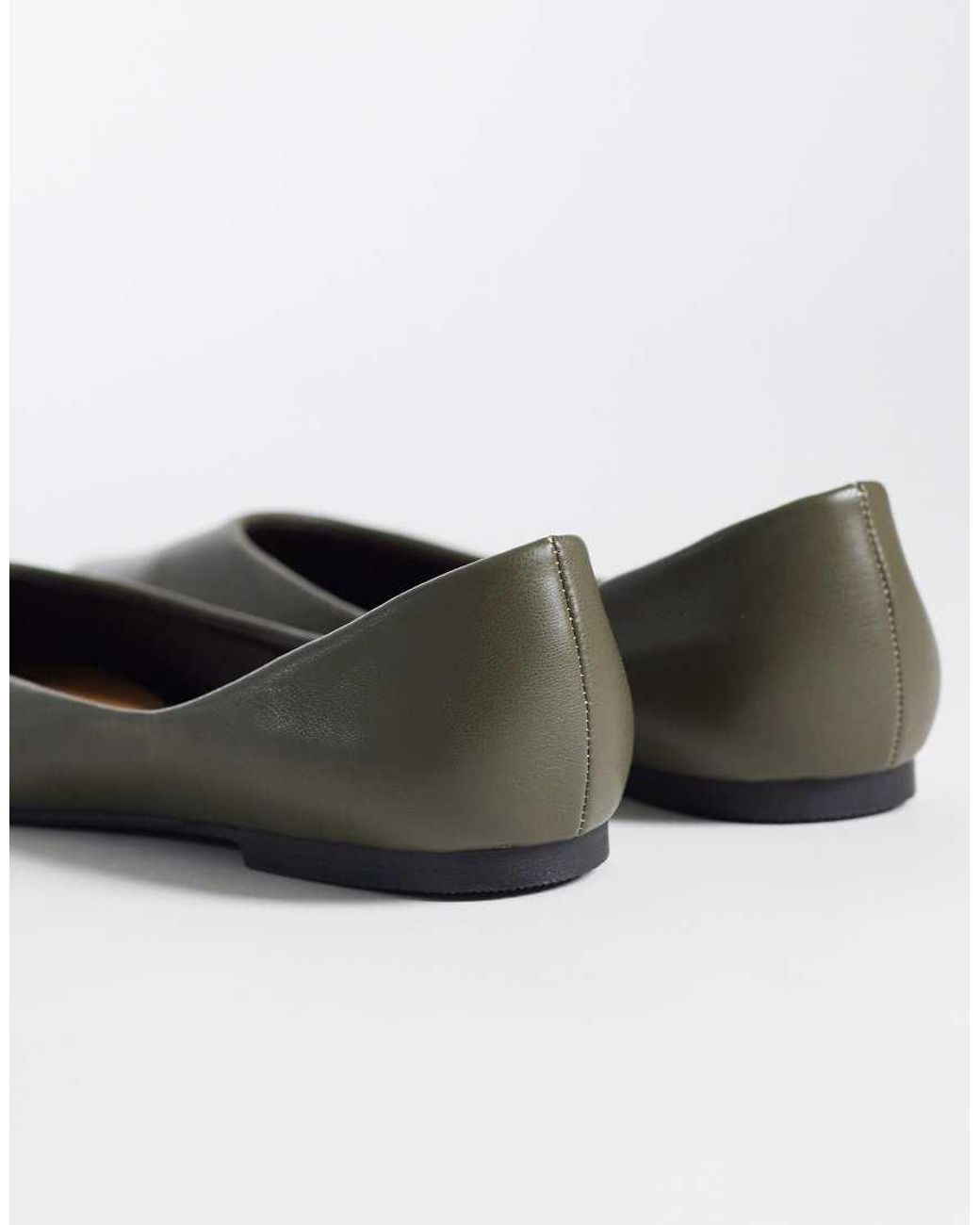 SEQWL White Scar Pointed Ballet Flats
