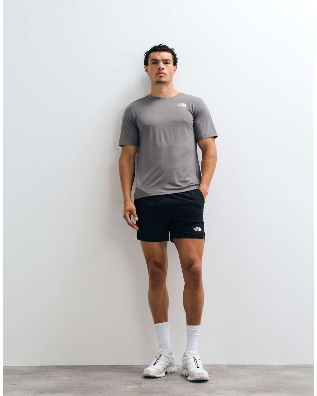 The North Face Gray 24/7 Nse Logo T-shirt for men