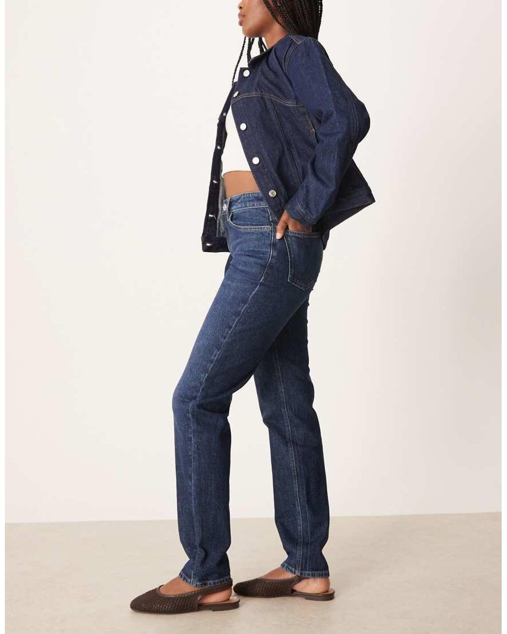 Mango Blue Newmom Slim Mom Jean