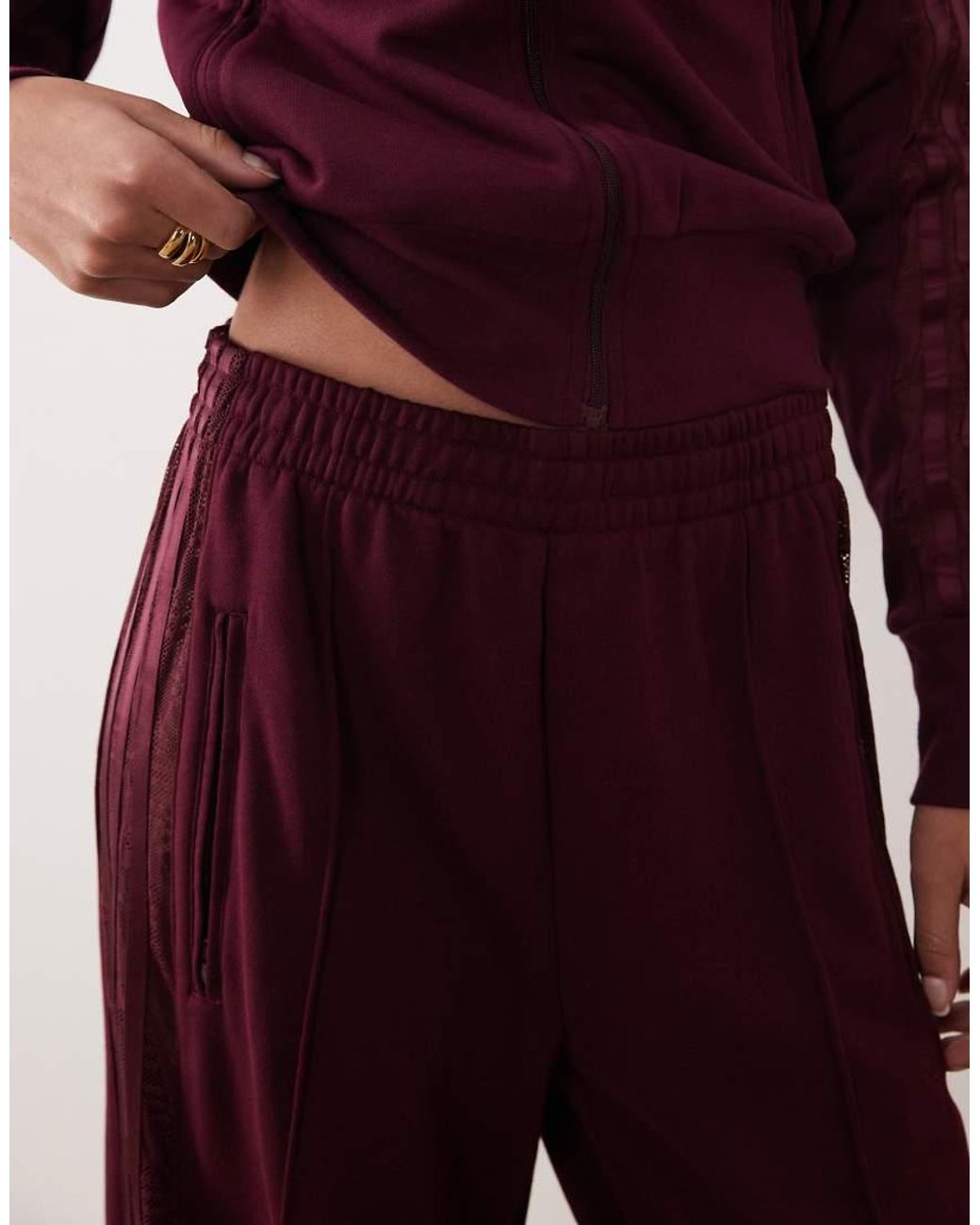 Adidas Originals Purple Firebird Lace Sweatpants