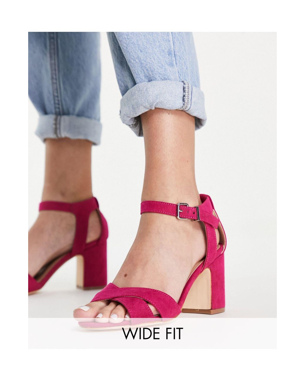 Simply Be Simply Be Extra Wide Fit Helen Heeled Sandals in Blue | Lyst  Australia