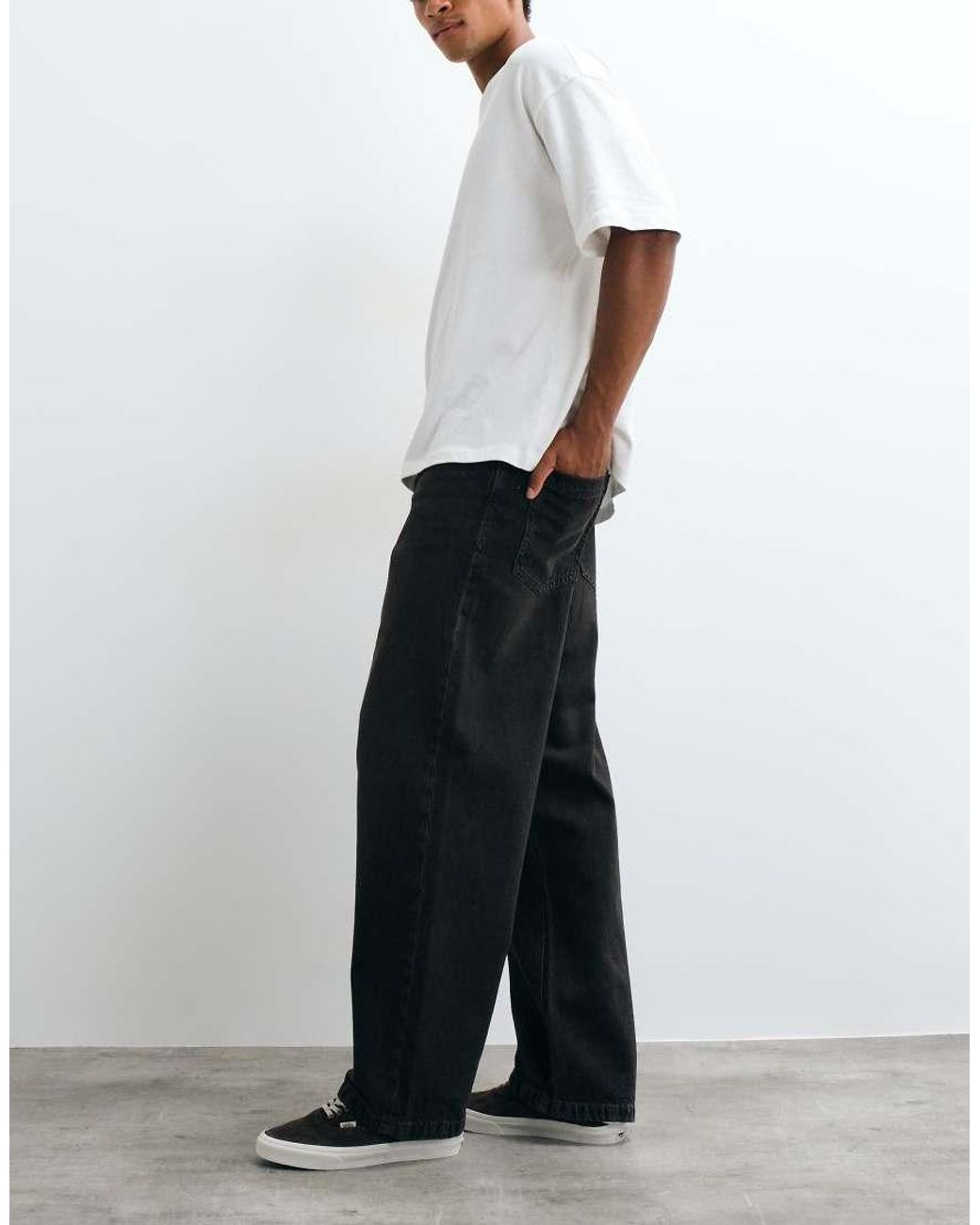 Jack & Jones White Ron Skater Jeans for men