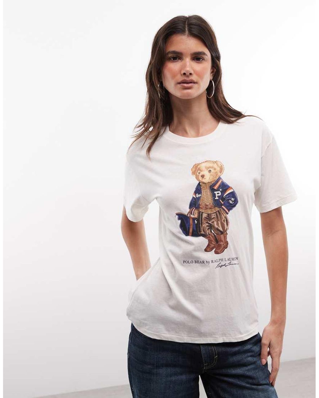 Polo Ralph Lauren White Knitted Bear T-shirt