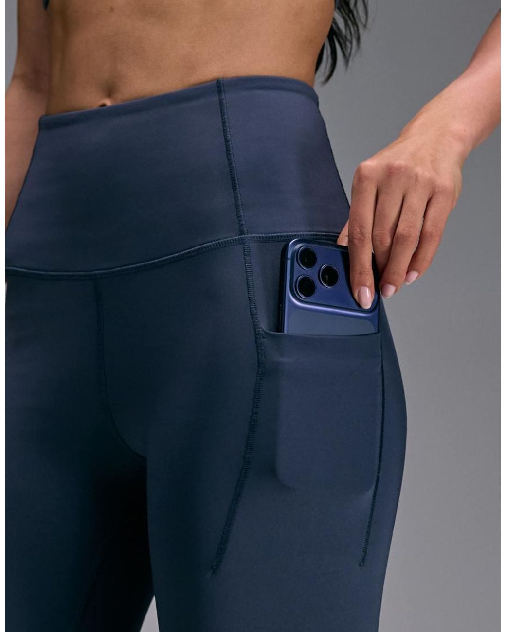 4505 Blue Active Waist Snatching High Rise Gym legging