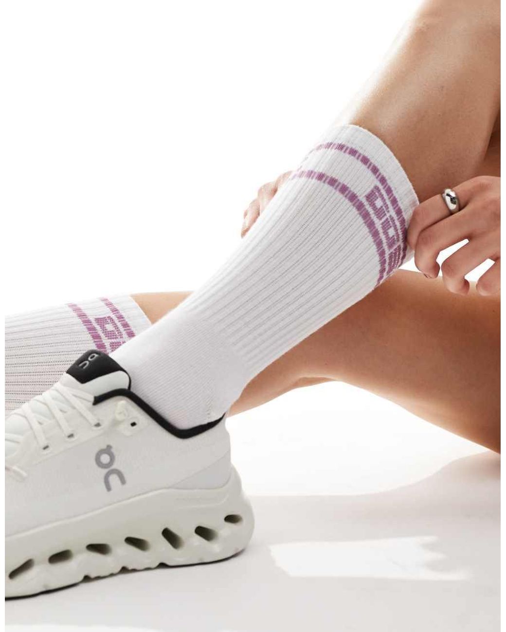 OOSC White Crew Sock