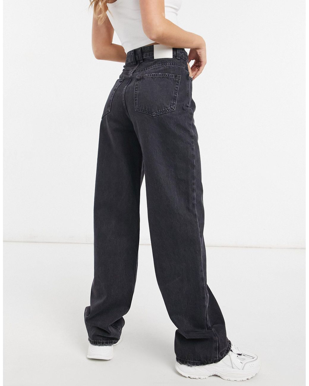 Pull\u0026Bear Denim Cut Out 90's Jeans in 