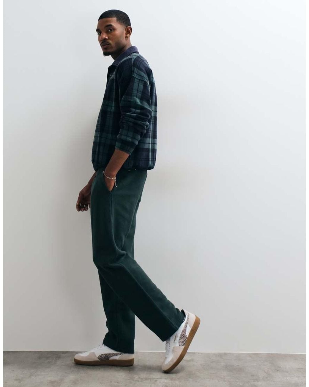 Abercrombie & Fitch Blue Straight Leg Joggers for men