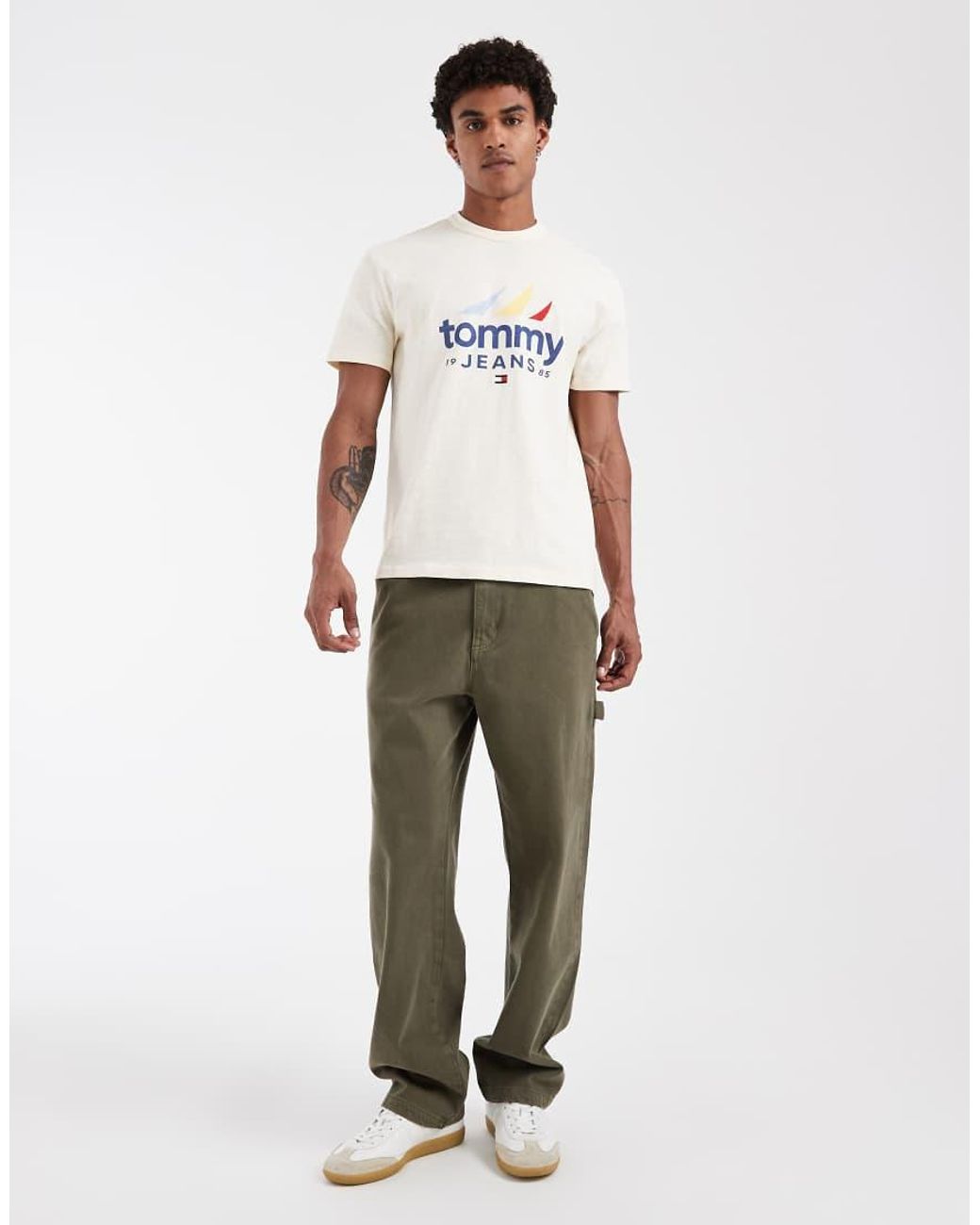 Tommy Hilfiger White Sailing Logo T-shirt for men