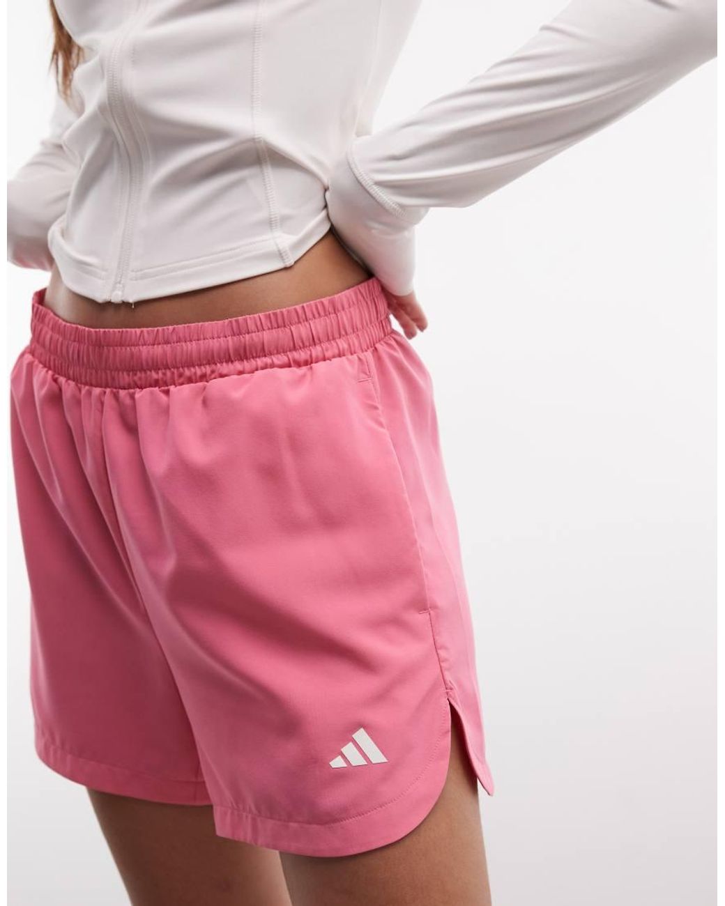 Adidas Originals Red Adidas Sportswear Three Stripes Studios Shorts