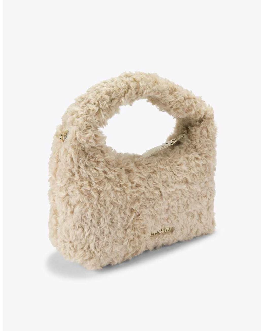 Steve Madden White Fluffy Bag Cream Cross Body