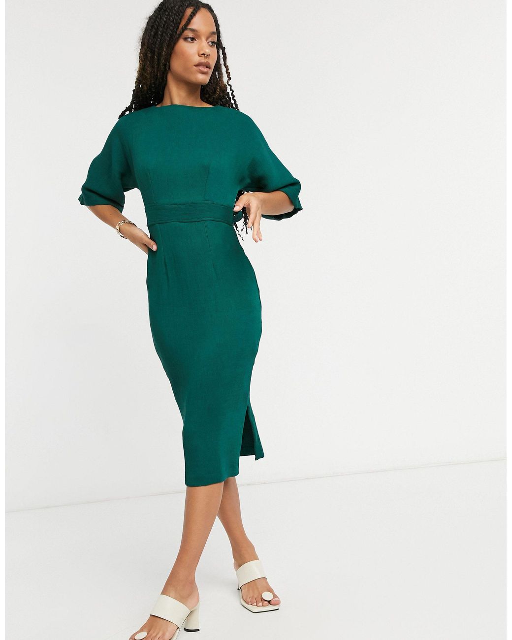 Closet Synthetic Ribbed Pencil Dress 