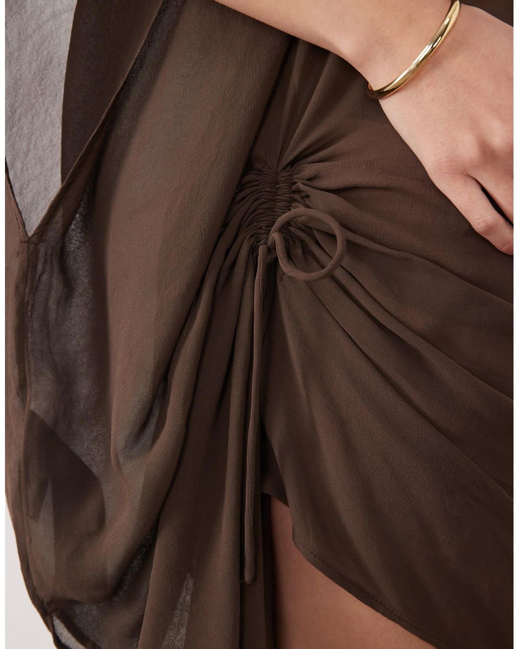 Mango Natural Draped Kaftan