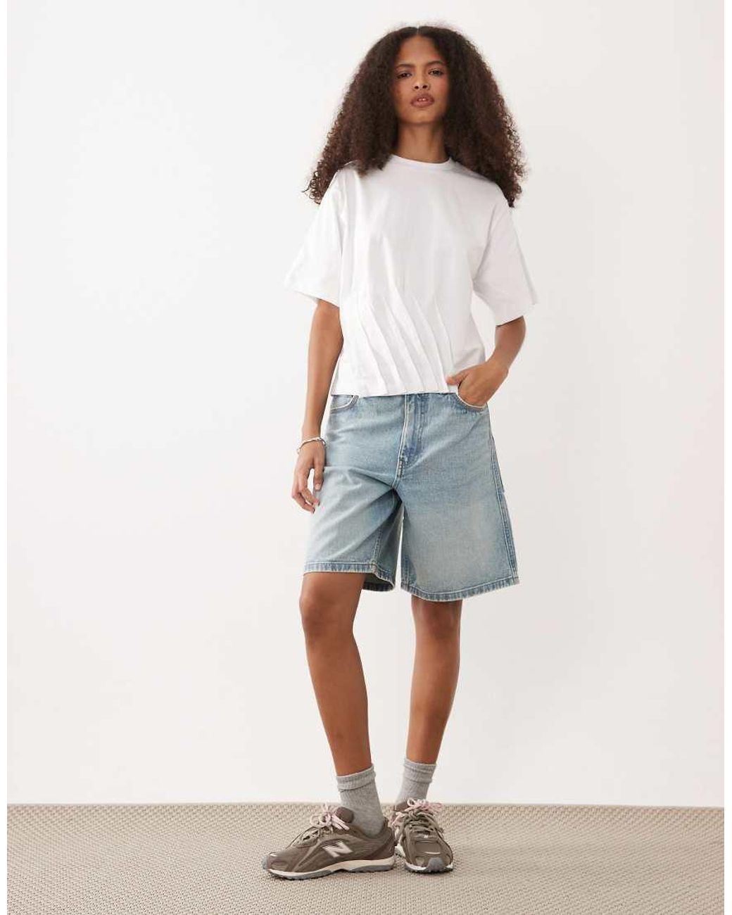 ASOS Top Met Blote Schouder En Omslag in het White