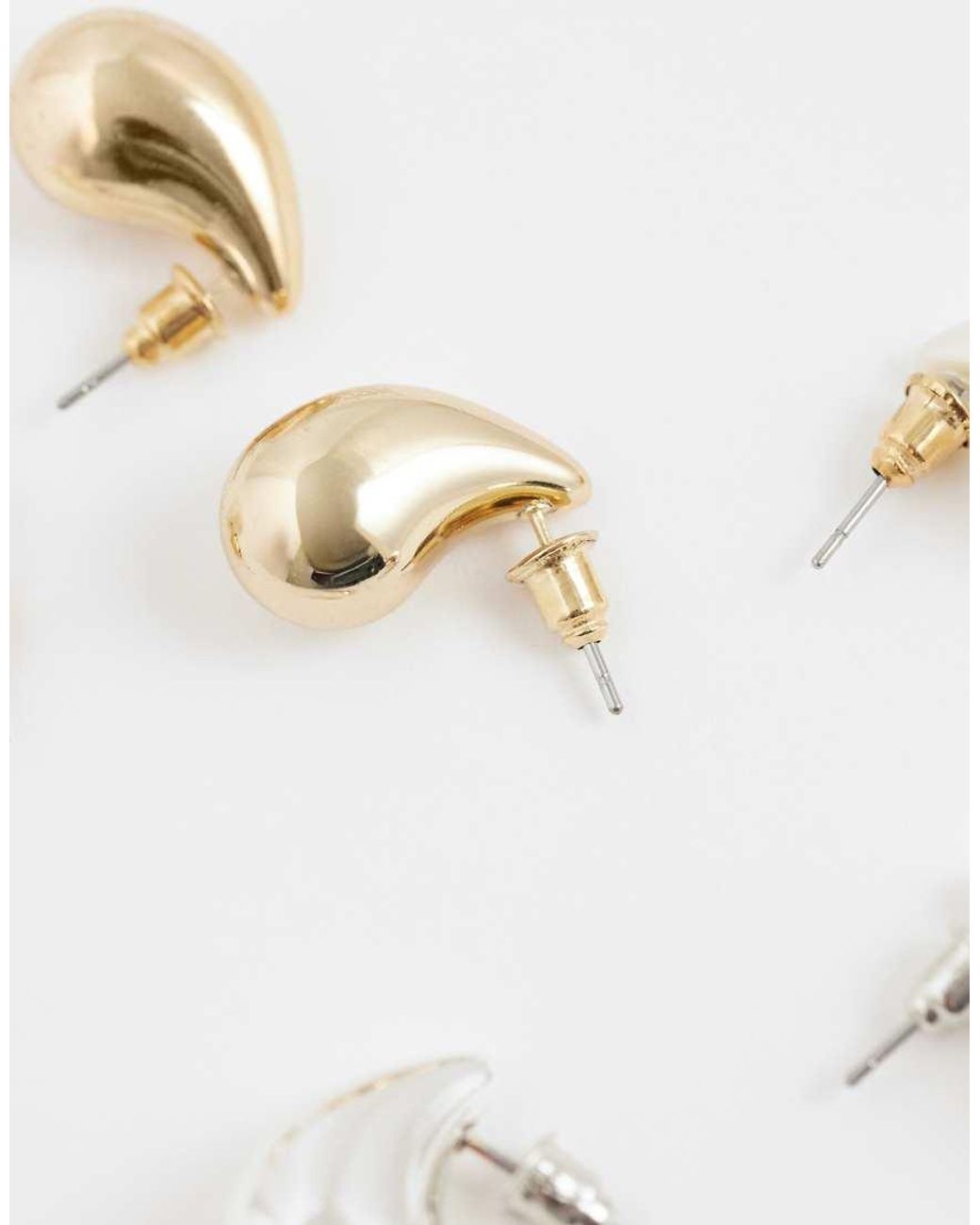 Accessorize White 3 Pack Mini Teardrop Earrings