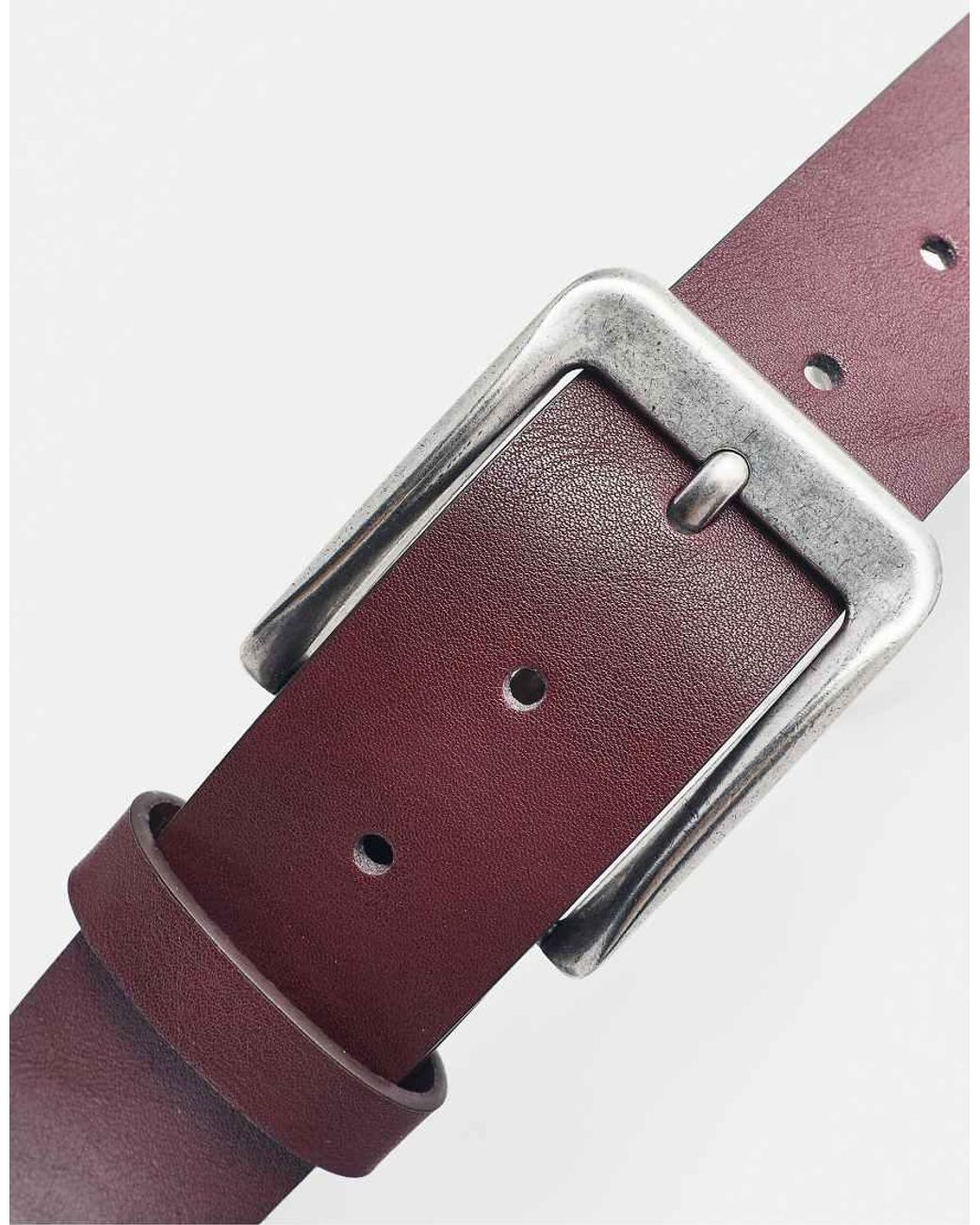 Pull&Bear Purple Basic Leather Effect Belt