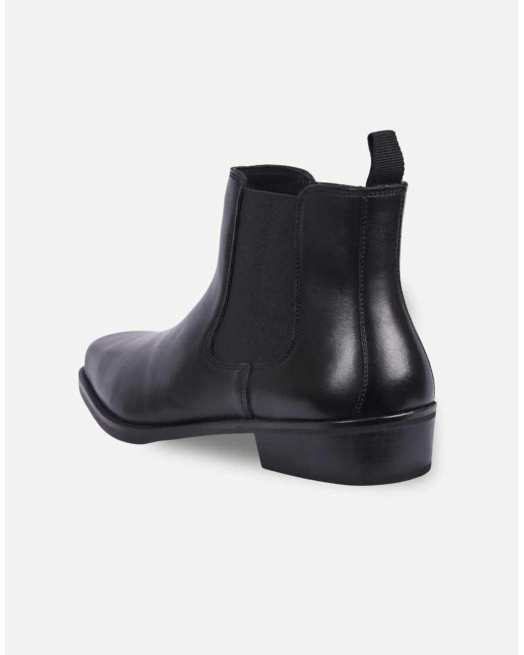 OFF THE HOOK Black Eastwood Leather Chelsea Boots for men