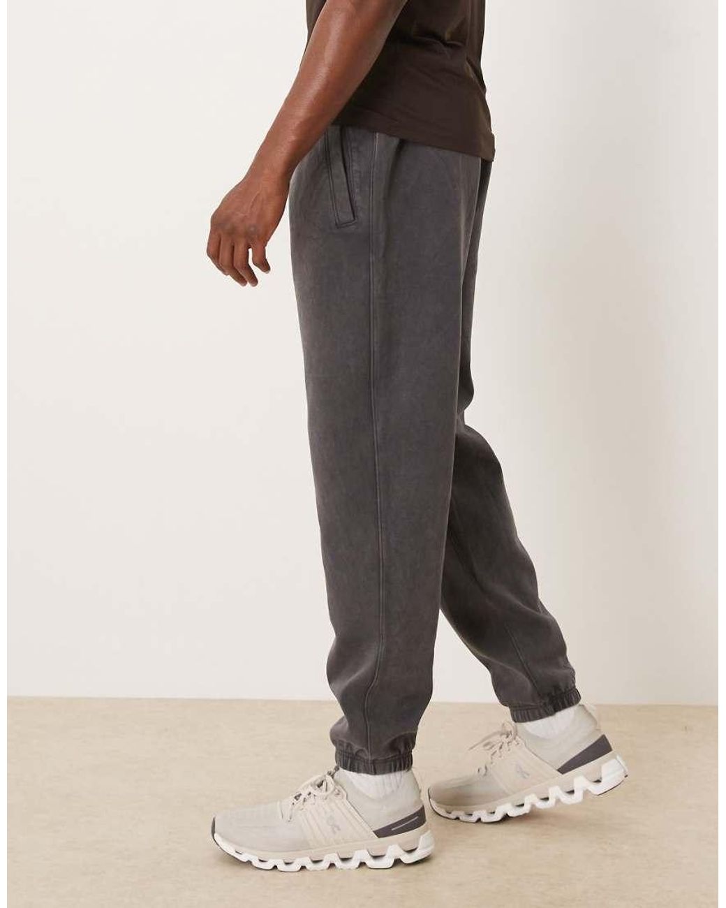 Abercrombie & Fitch Natural Ypb Fleece Cinch Hem joggers for men