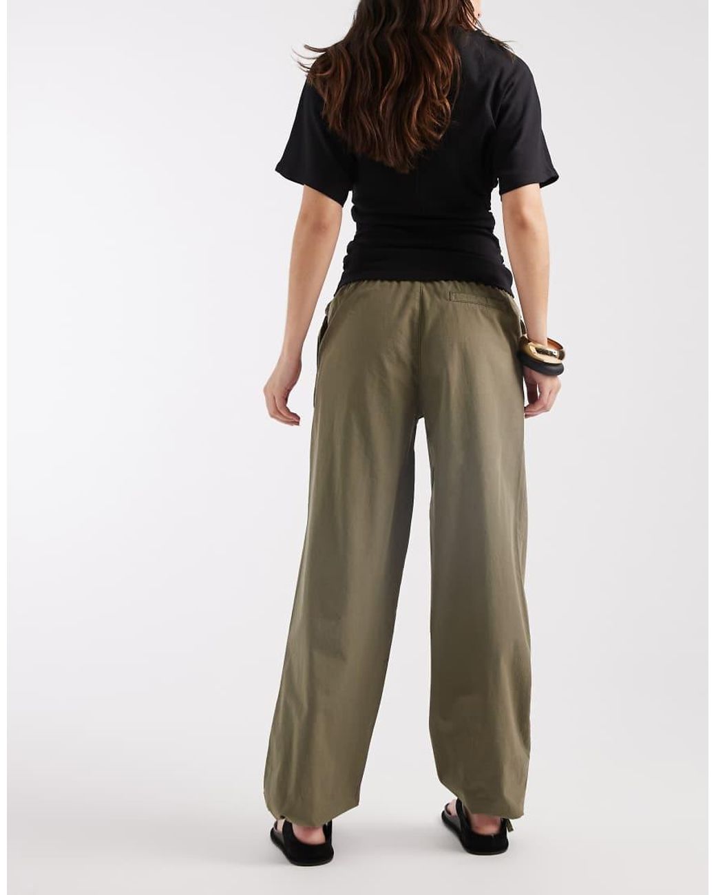 ASOS Natural Low Rise Slim Balloon
