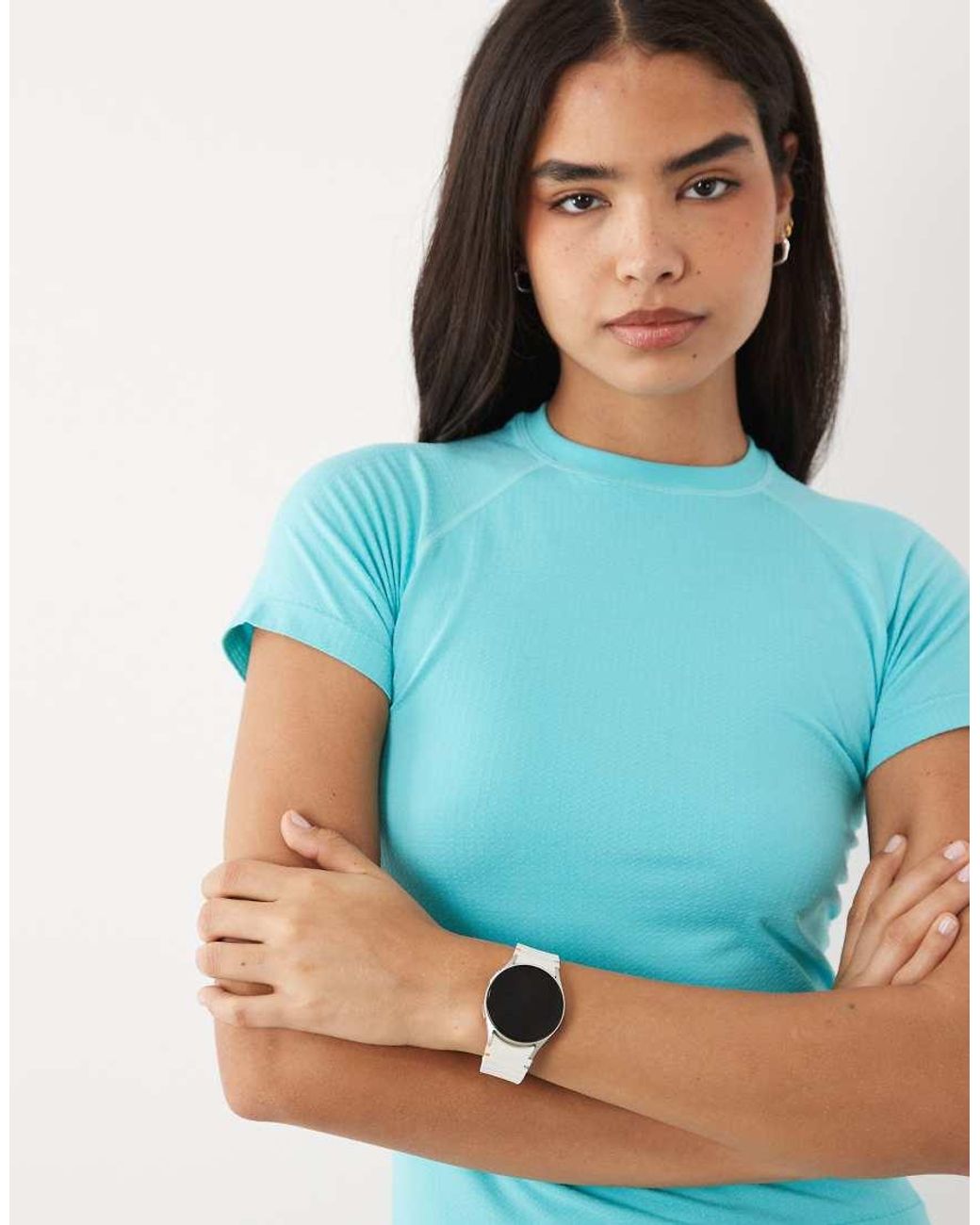 4505 Blue Lightweight Seamless Mesh Running T-Shirt