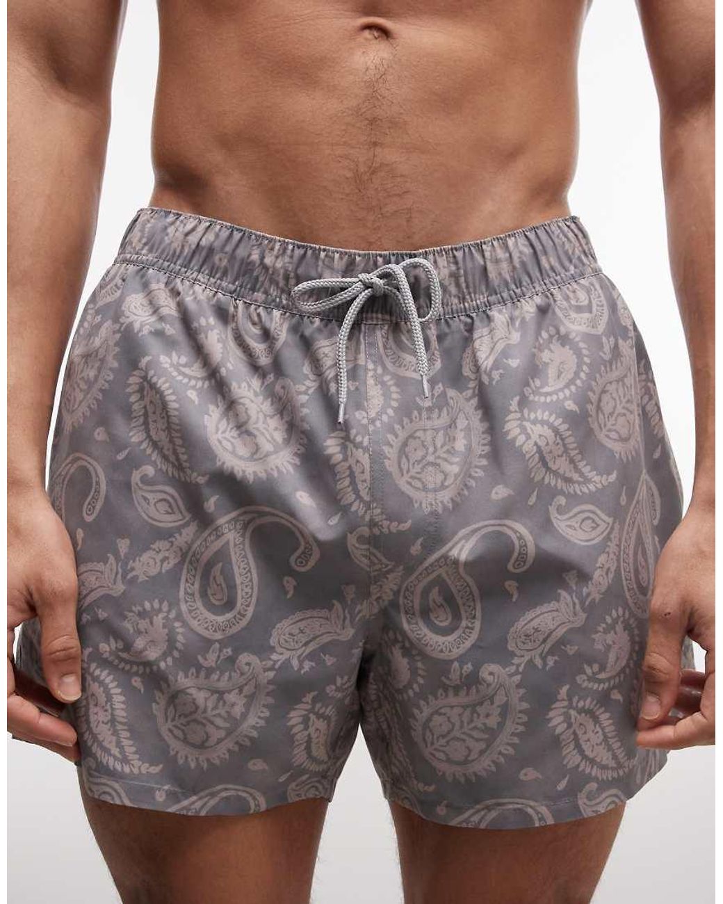 ASOS Gray Swim Shorts for men