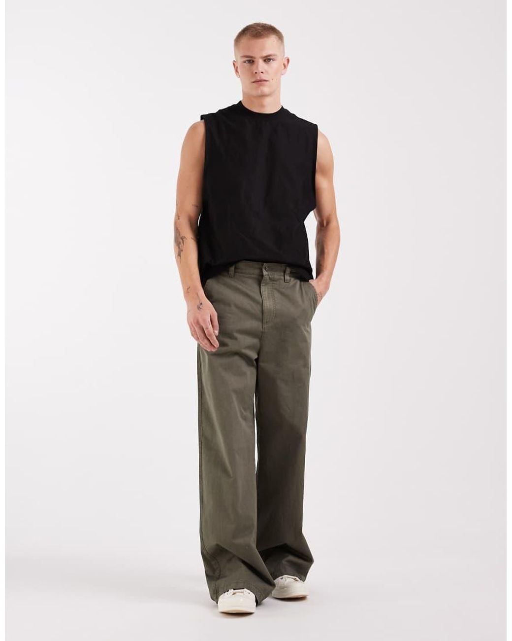 River Island Black Singlet for men