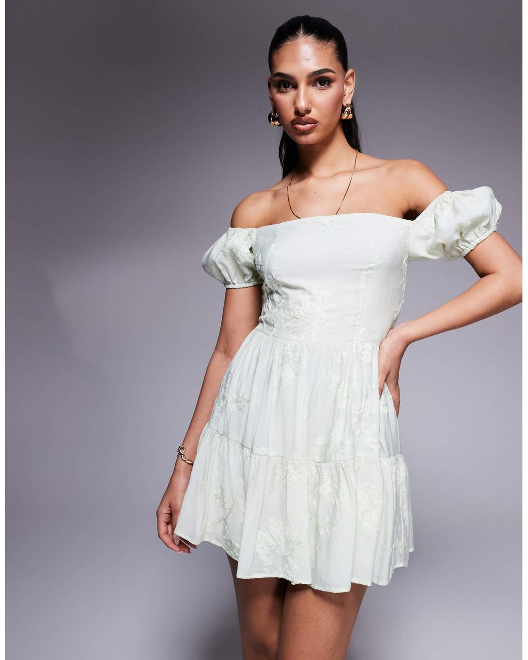 Kaii Hand-Embroidered Short Dress