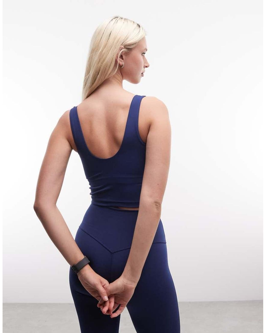 Adidas Originals Blue Three Stripes Studios Tank