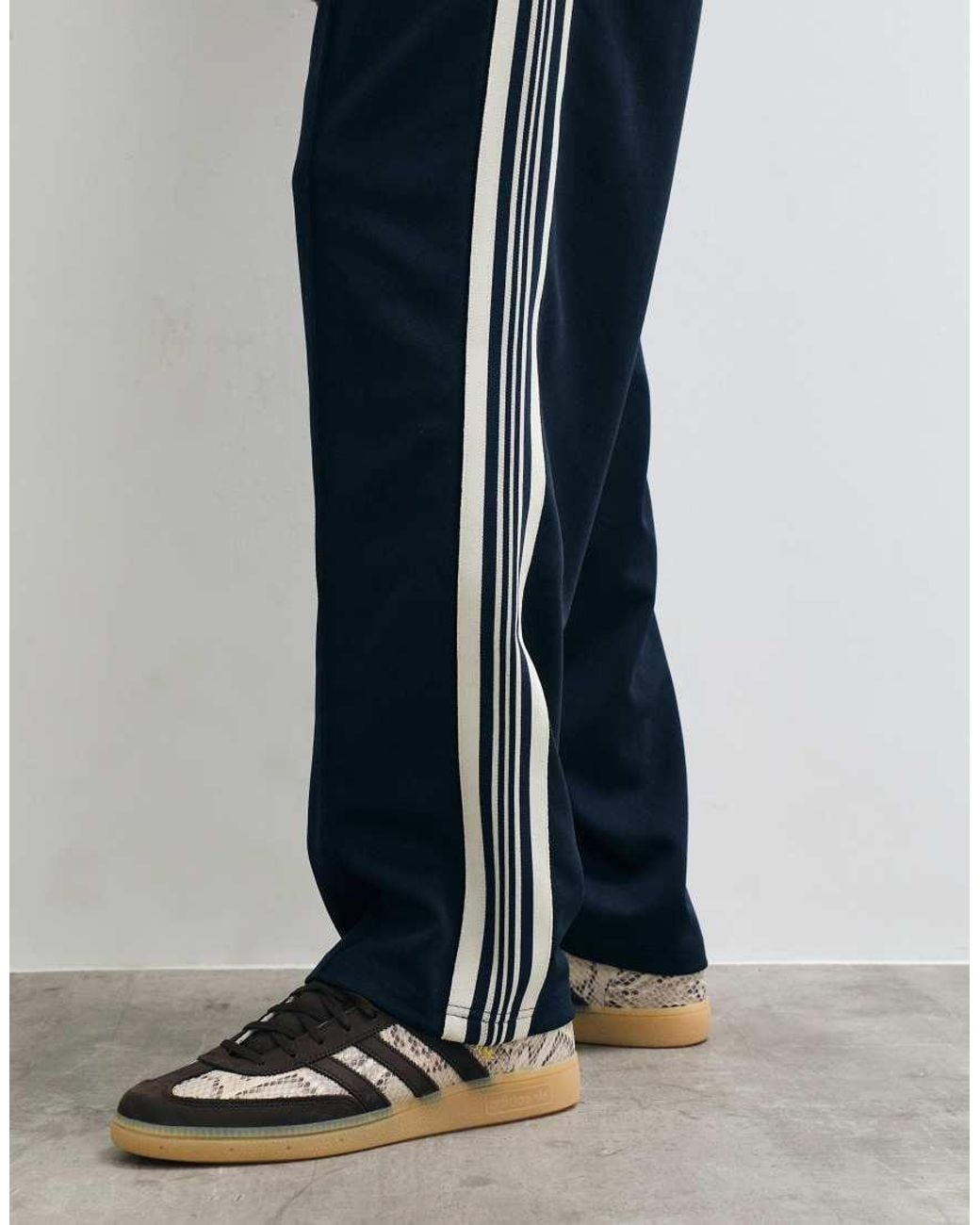 Jack & Jones Blue Loose Track Pants With Seam Detail for men