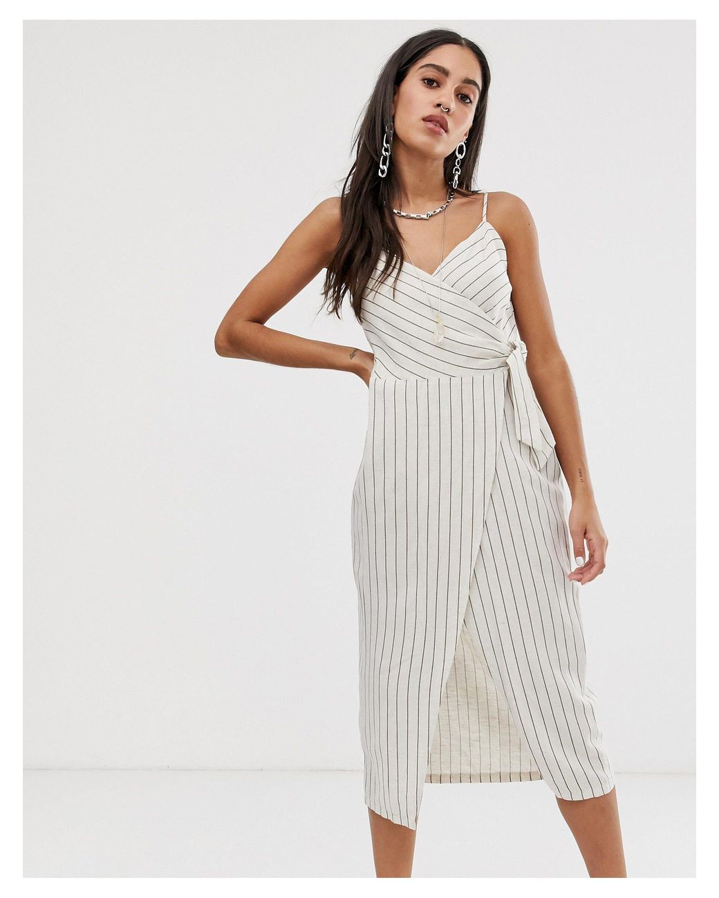 wrap dress bershka