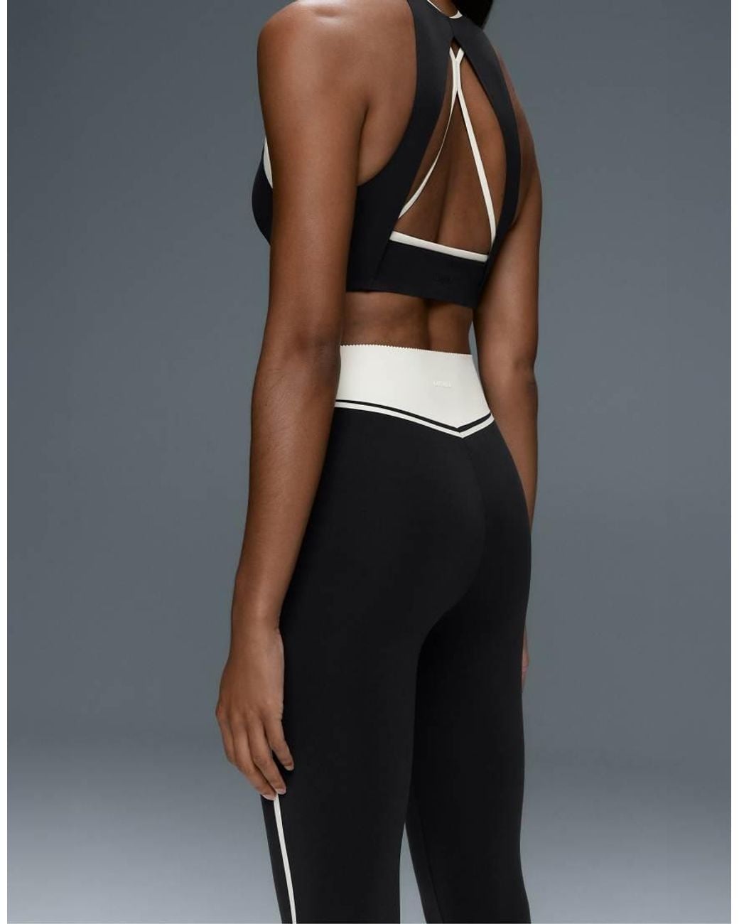Oysho Black Ankle-length High Rise Compressive Core Control Block leggings