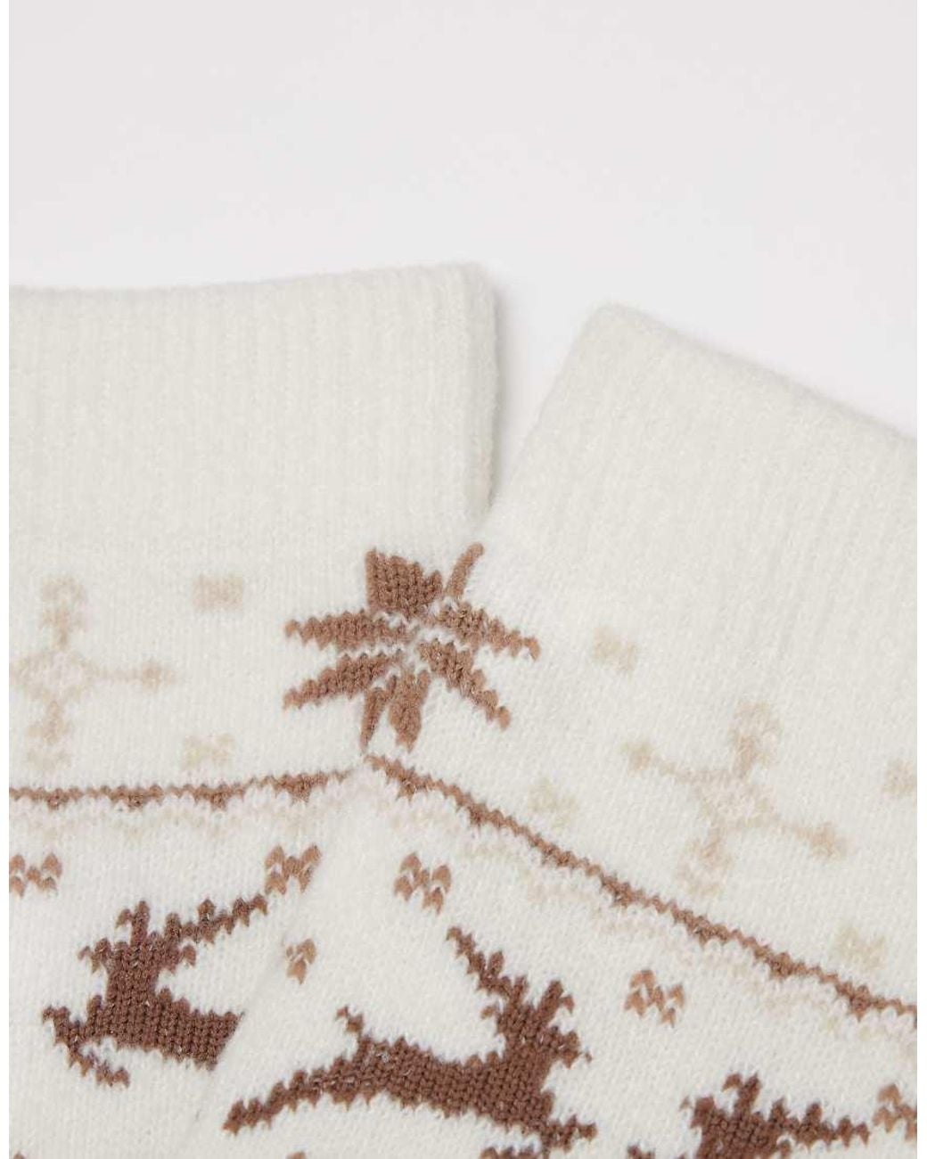 Tezenis White Heavy Wool-Blend Ankle Socks