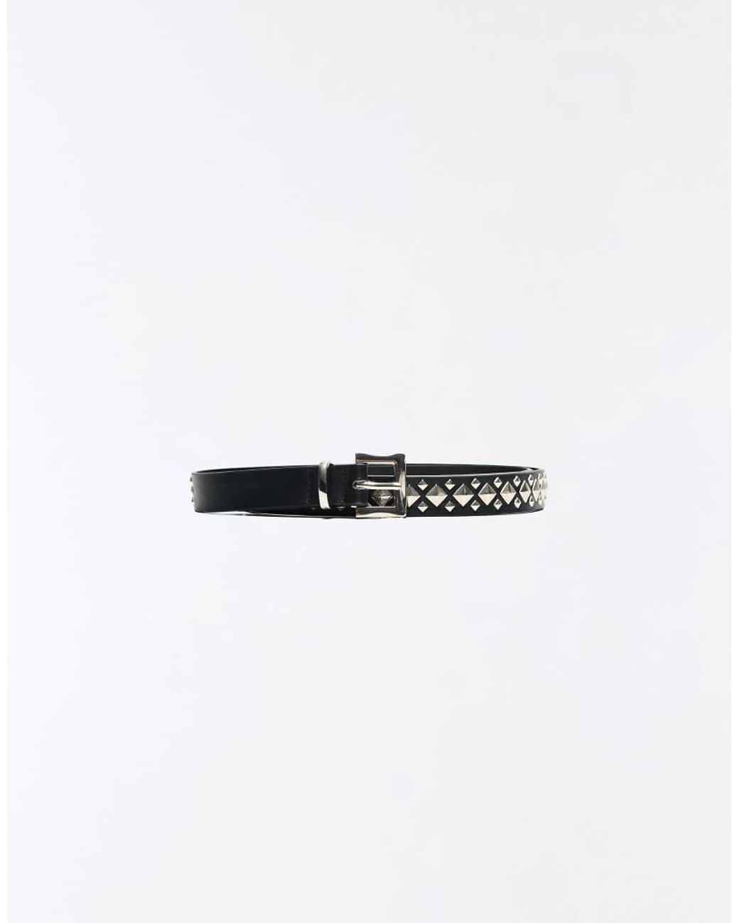 Bershka Black Diamond Stud Belt for men