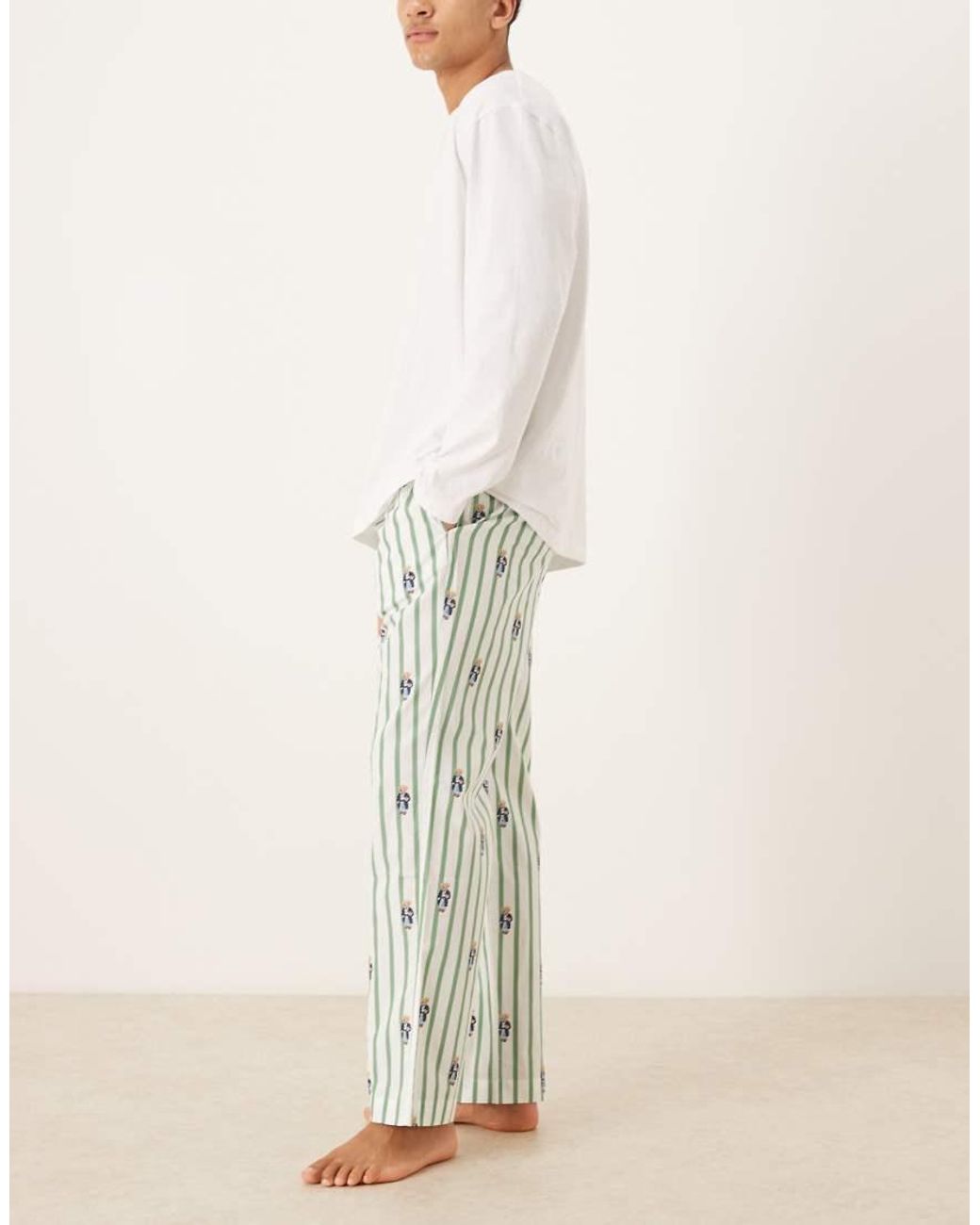Polo Ralph Lauren Natural Bear Graphic Sleep Trouser for men