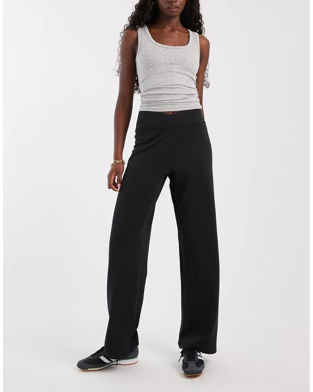 Adidas Originals Black Adidas Training Yoga Motion Trackpants