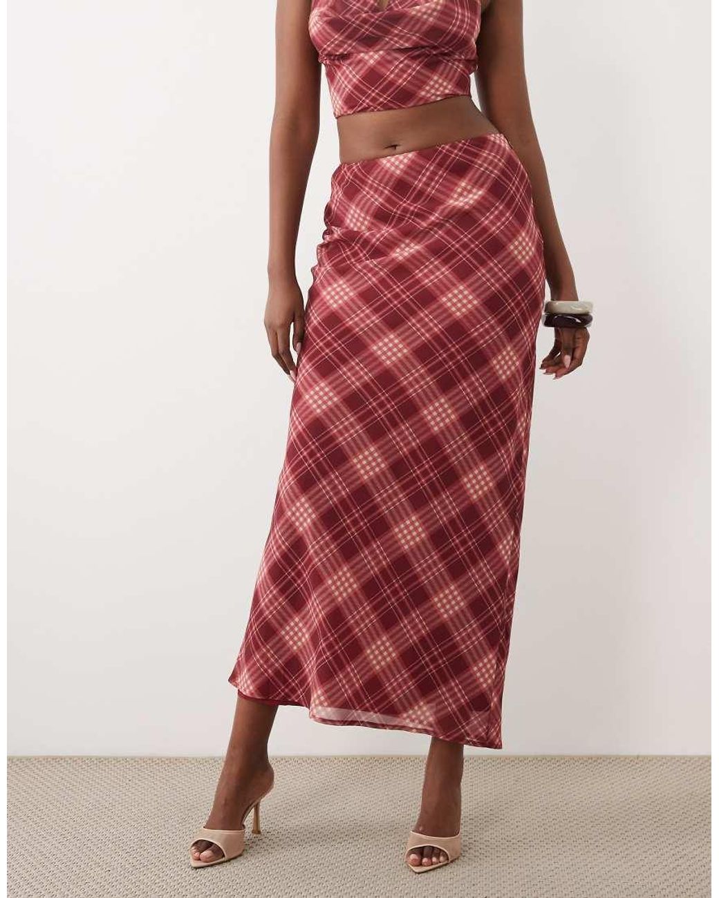 The Frolic Red Exclusive Maxi Skirt