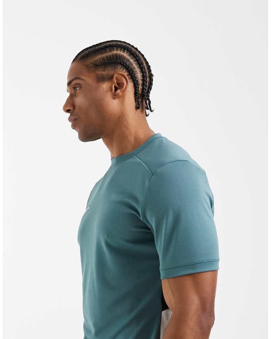 Nike Football Blue Dri-fit Academey Panel T-shirt for men