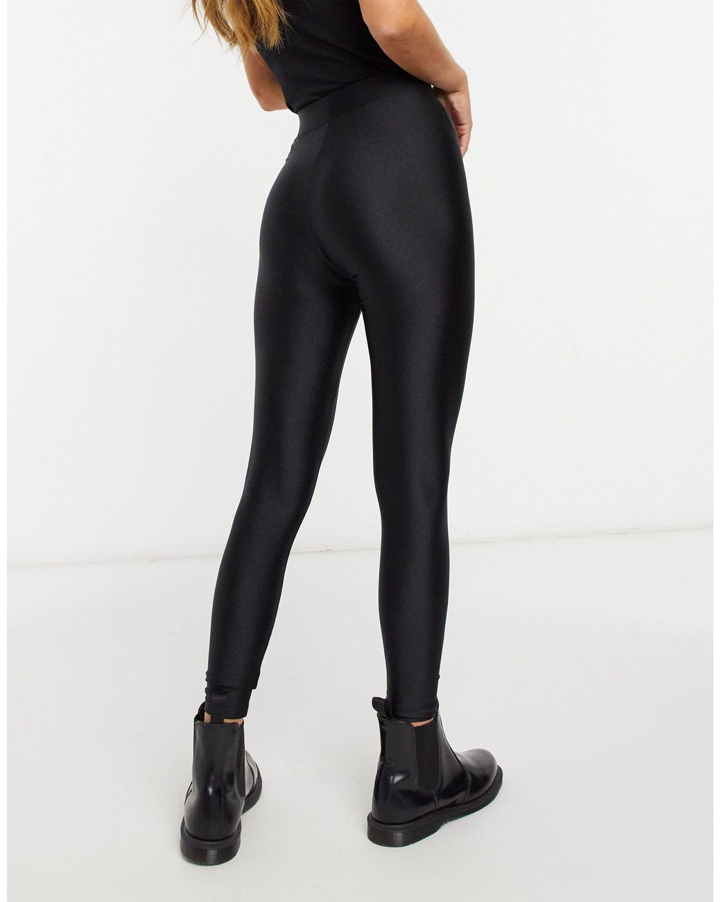 Pull\u0026Bear Synthetic Shiny legging in 