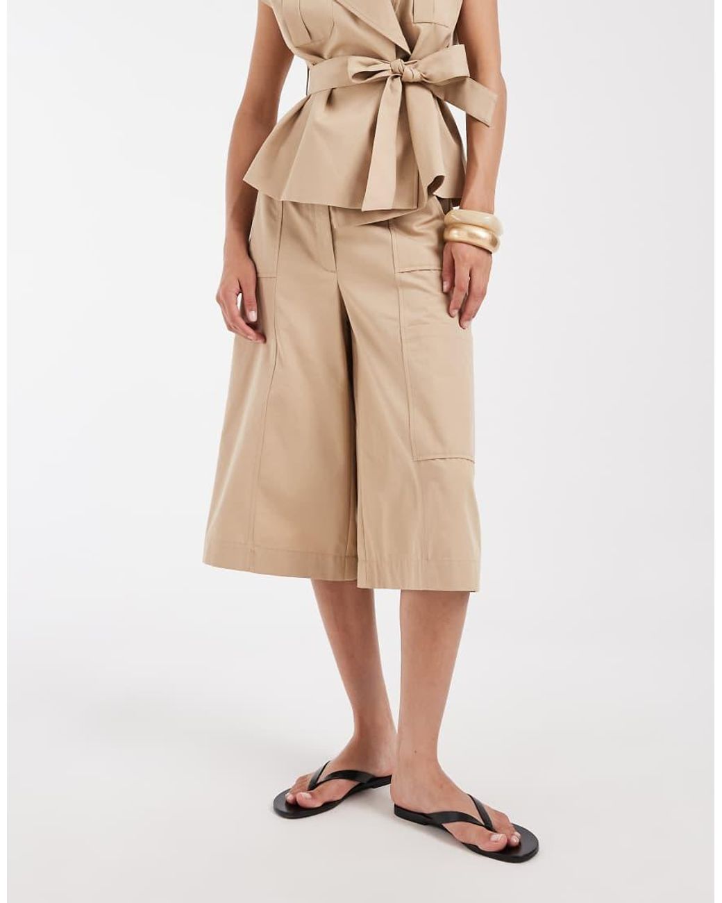 ASOS Natural Cargo Short (part Of A Set)