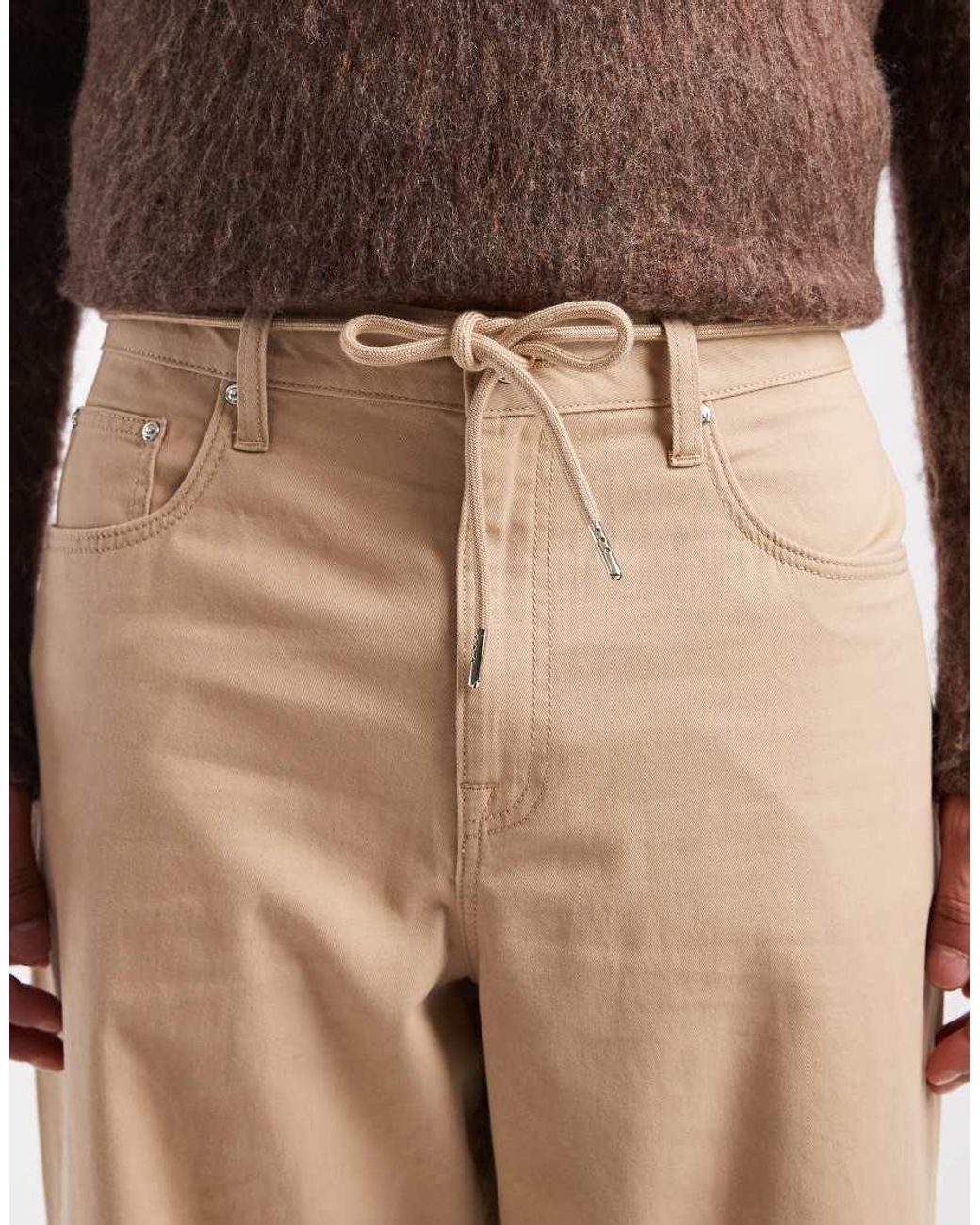 ASOS Natural Baggy Trousers for men