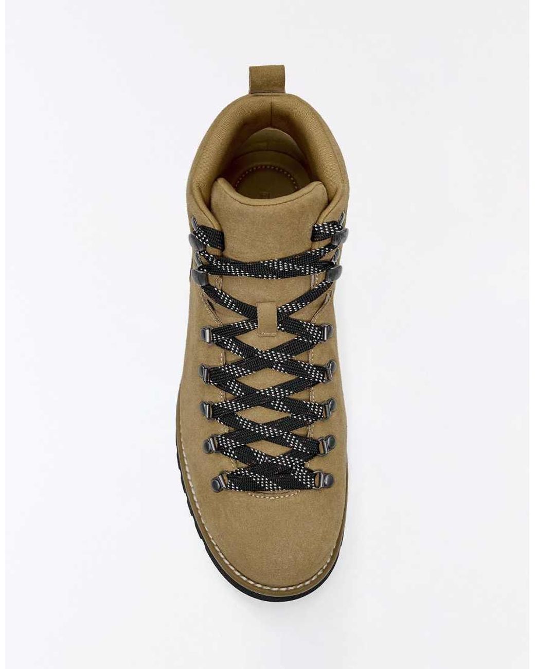 Bershka White Casual Hiking Ankle Boots for men